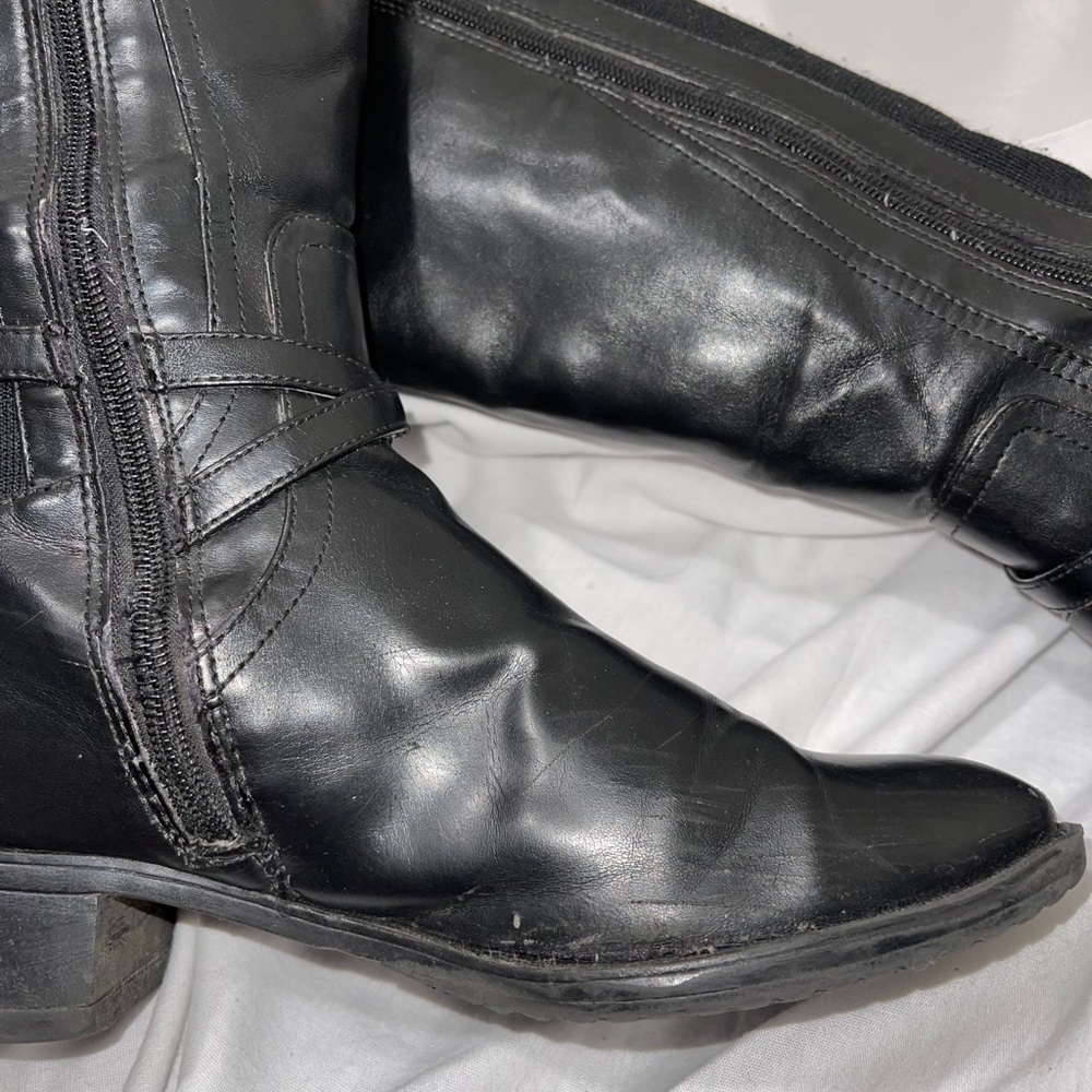 Etienne Aigner E-Celine Black Knee-High Boots - Picture 8 of 11